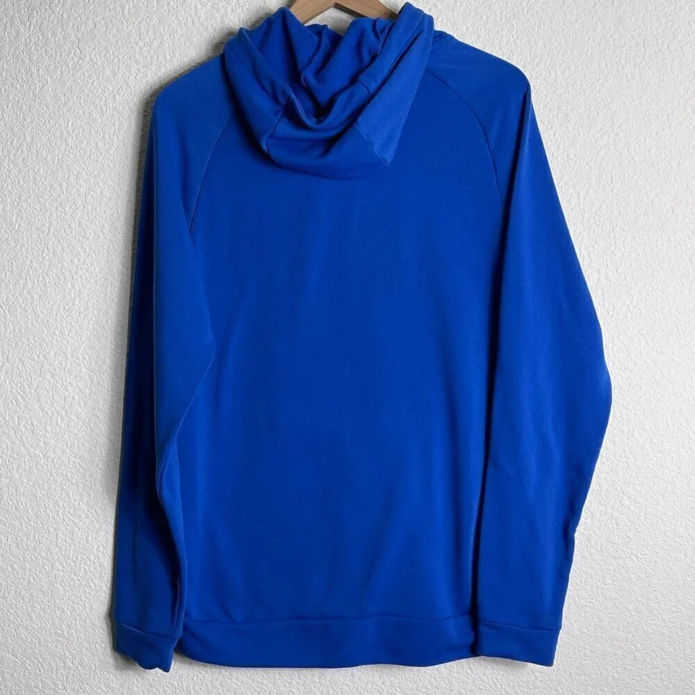 Nike Blue Hoodie with White Swoosh – Women’s Medium